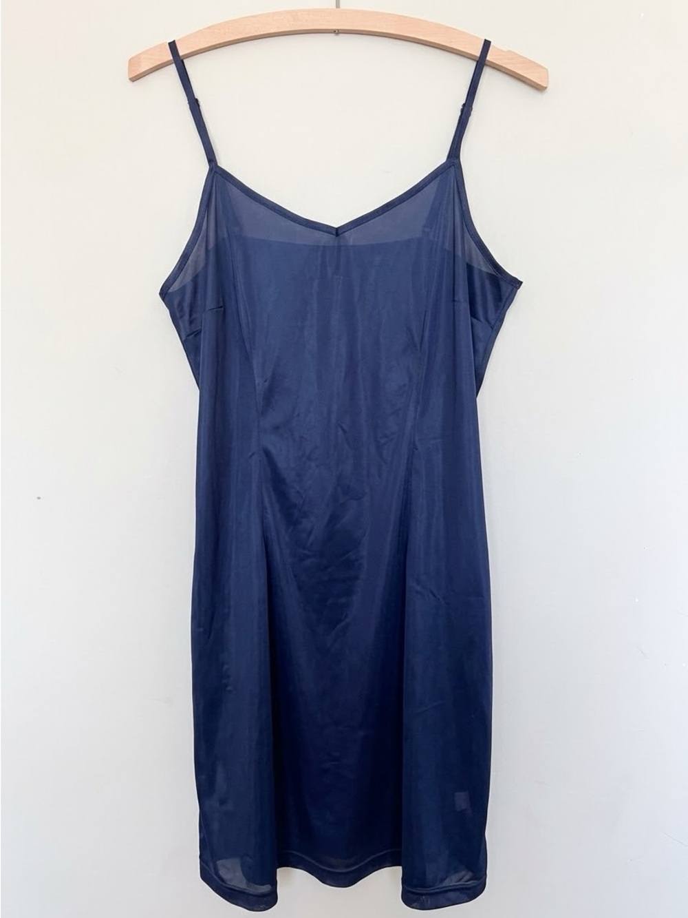 Gap Navy Blue V Neck Slip Dress Adjustable Spaghetti Straps Camisole Mini Medium